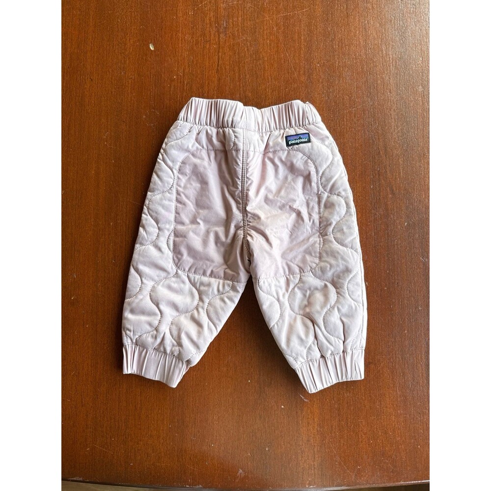 Patagonia baby pink quilted puff joggers